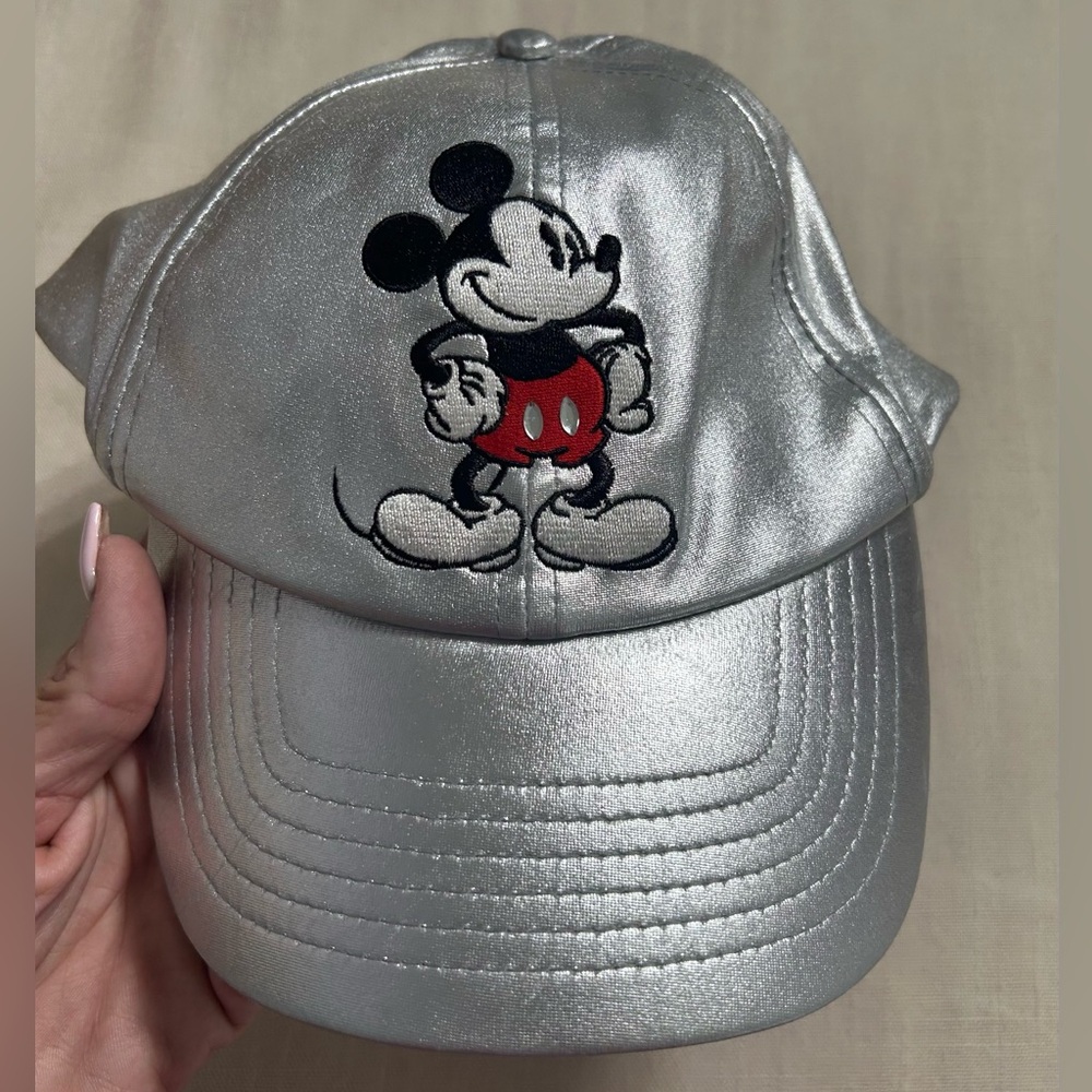Disney Silver Cap with Embroidered Design